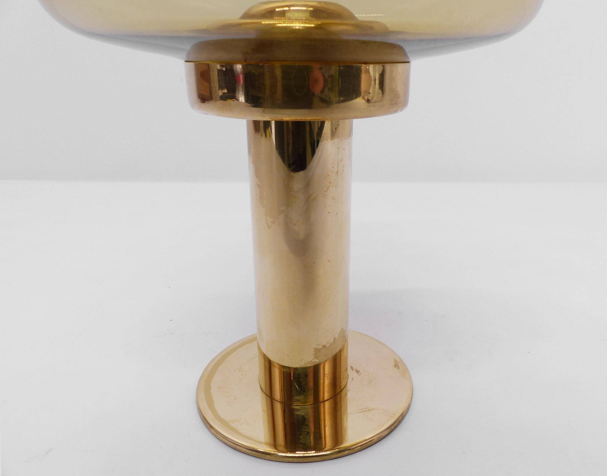 Hans-Agne Jakobsson Claudia Scandinavian Candle Holder Honey Yellow L10227 1960