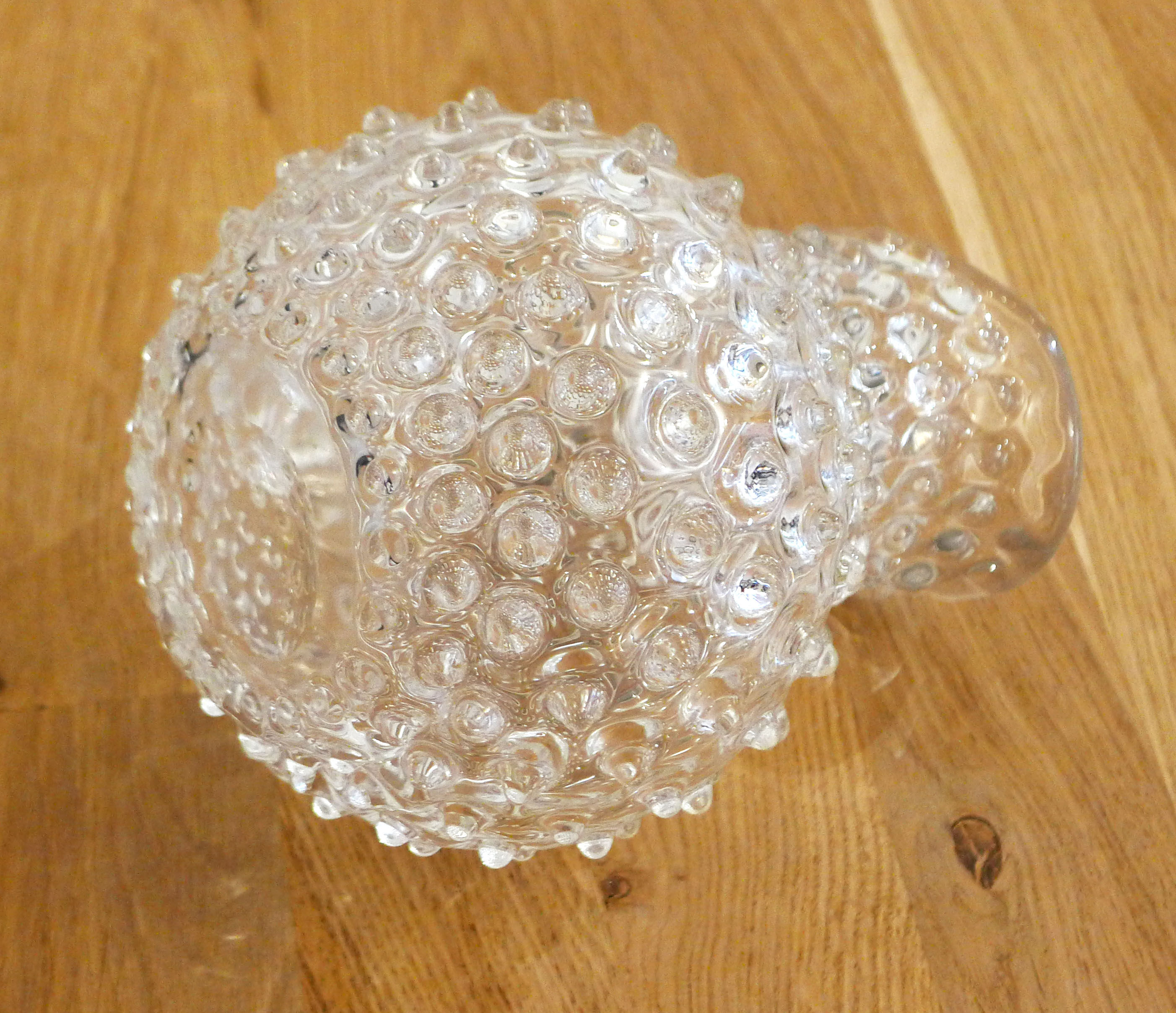 Small pitcher with raised pimples