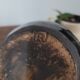Glazed stoneware round vase