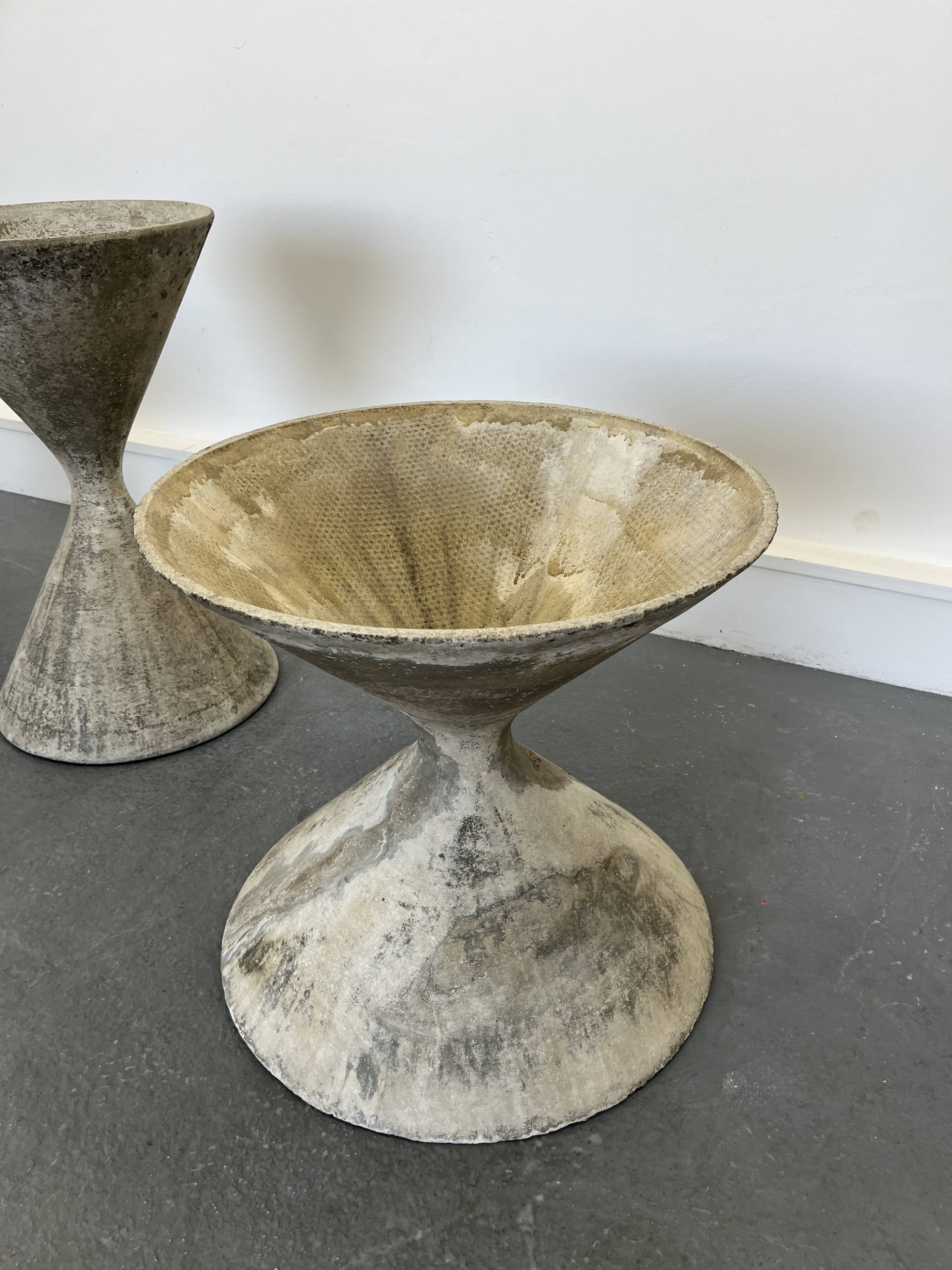 3 planters design Anton Bee assisted by Guhl edition Eternit 1958