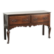 Antique 18th-century English oak dresser/sideboard with brass handles