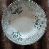 10 antique deep plates in ironstone