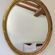 Miroir ovale doré 41/35 cm