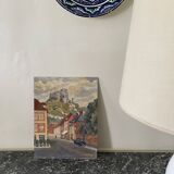 Oil on landscape cardboard 35 X 27