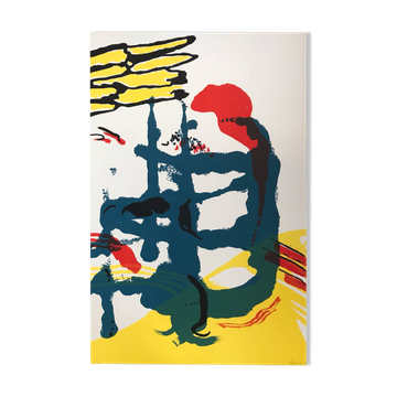 François ARNAL 1924-2012.Du soleil sur le froid,1985.Lithographie.