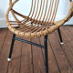 Fauteuil enfant vintage en rotin