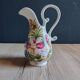 Vintage Ceramic Jug Hand-Painted Multicoloured Floral Decor, Ewer