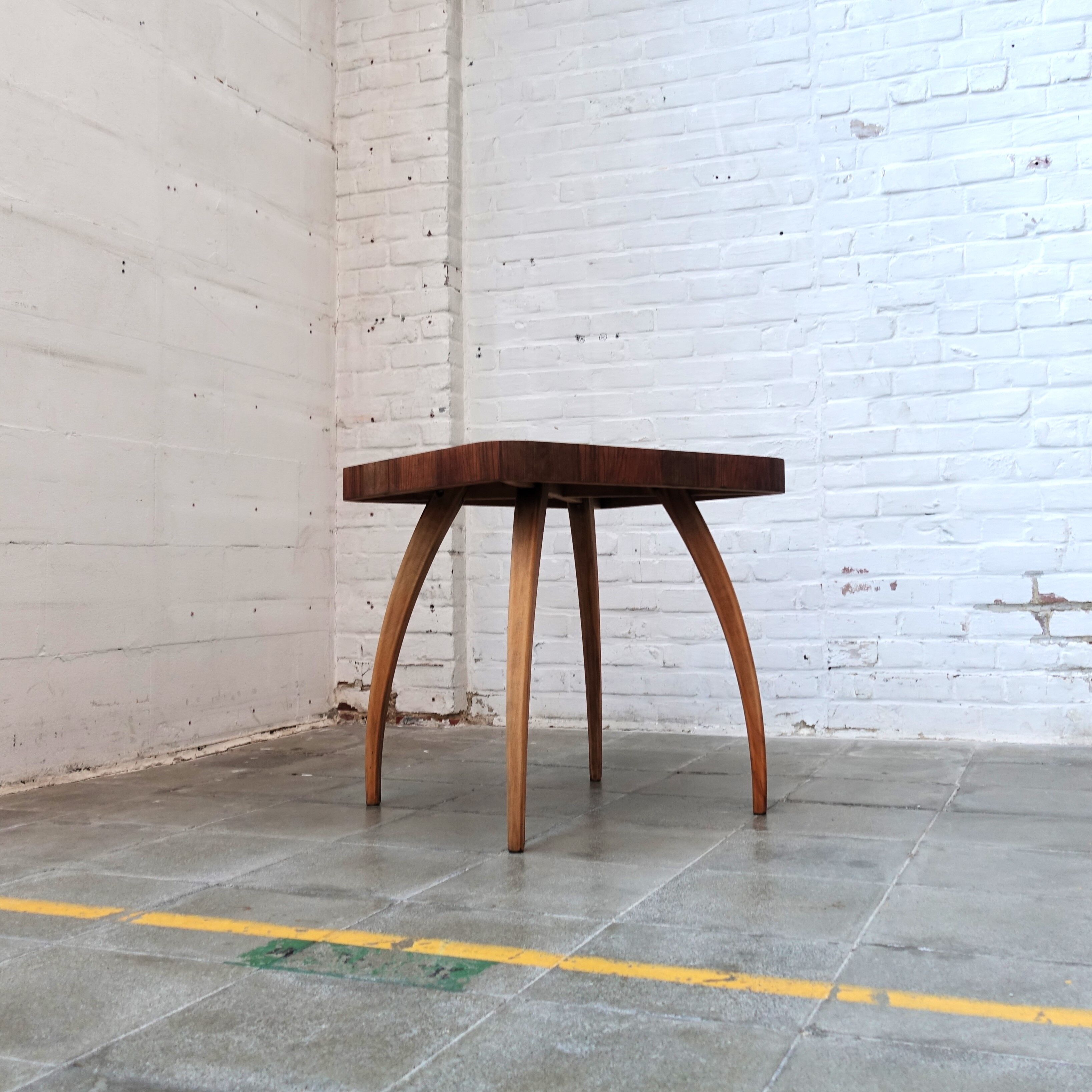 Vintage Halabala spider table