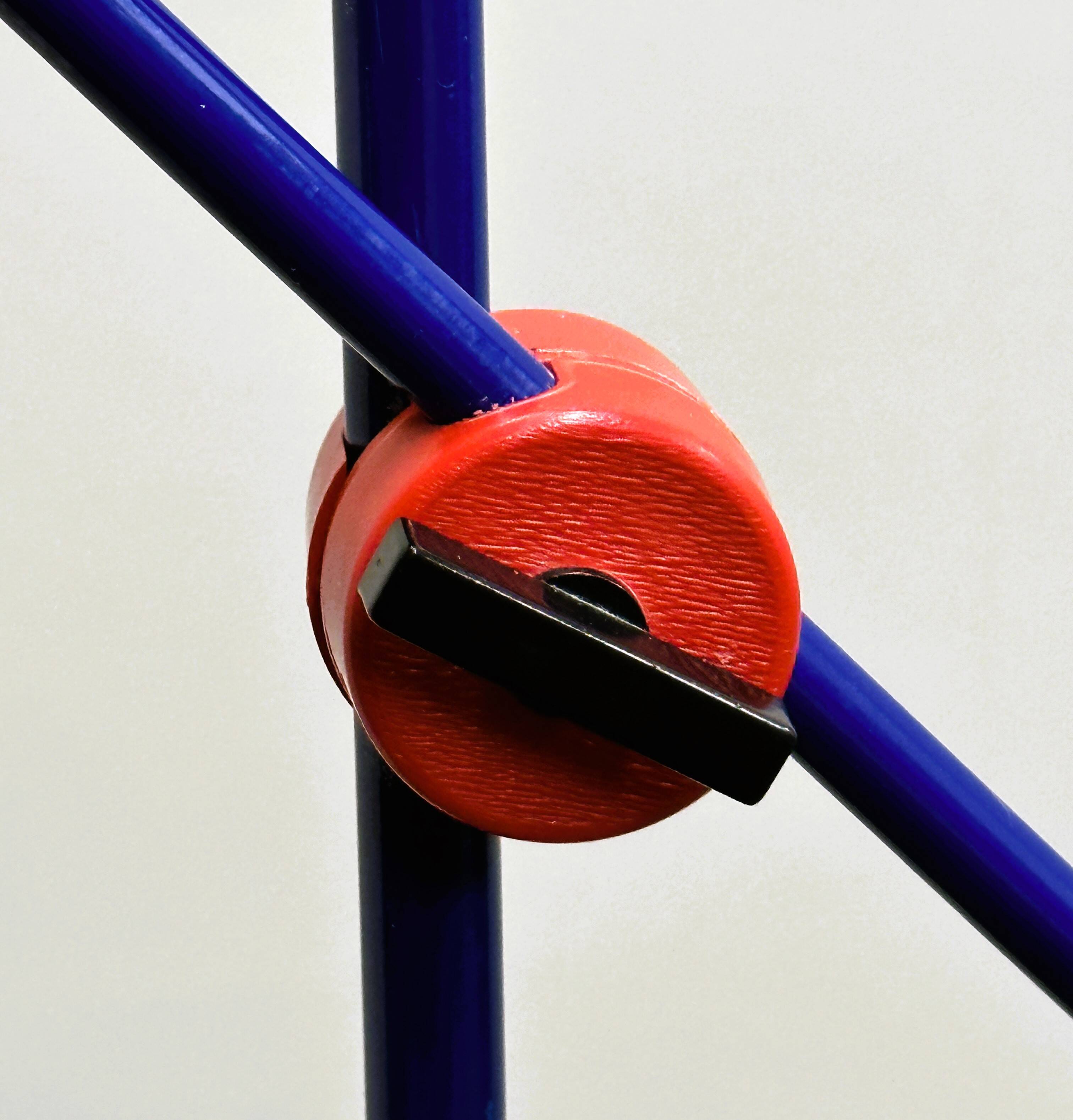 Postmodern Multicolor Metal Floorlamp by Veneta Lumi, 1980s Italy.