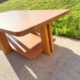 Large solid elm coffee table