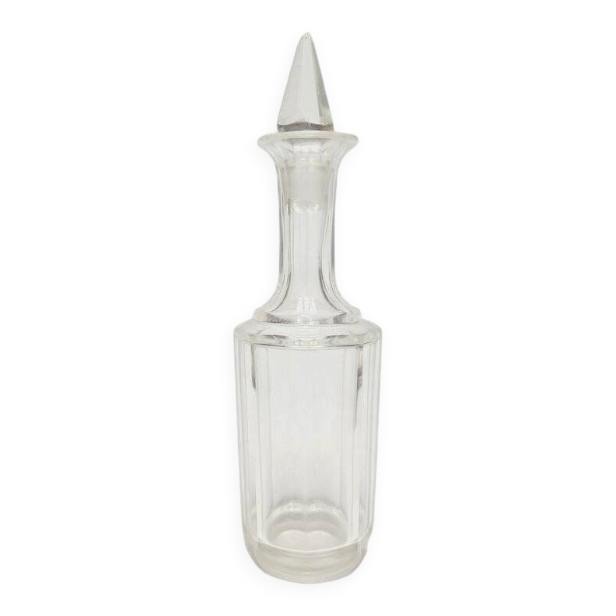 Biedermeier style Czechoslovakian olive and oil carafe, 1900s