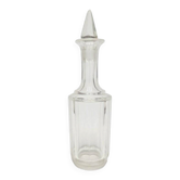 Biedermeier style Czechoslovakian olive and oil carafe, 1900s