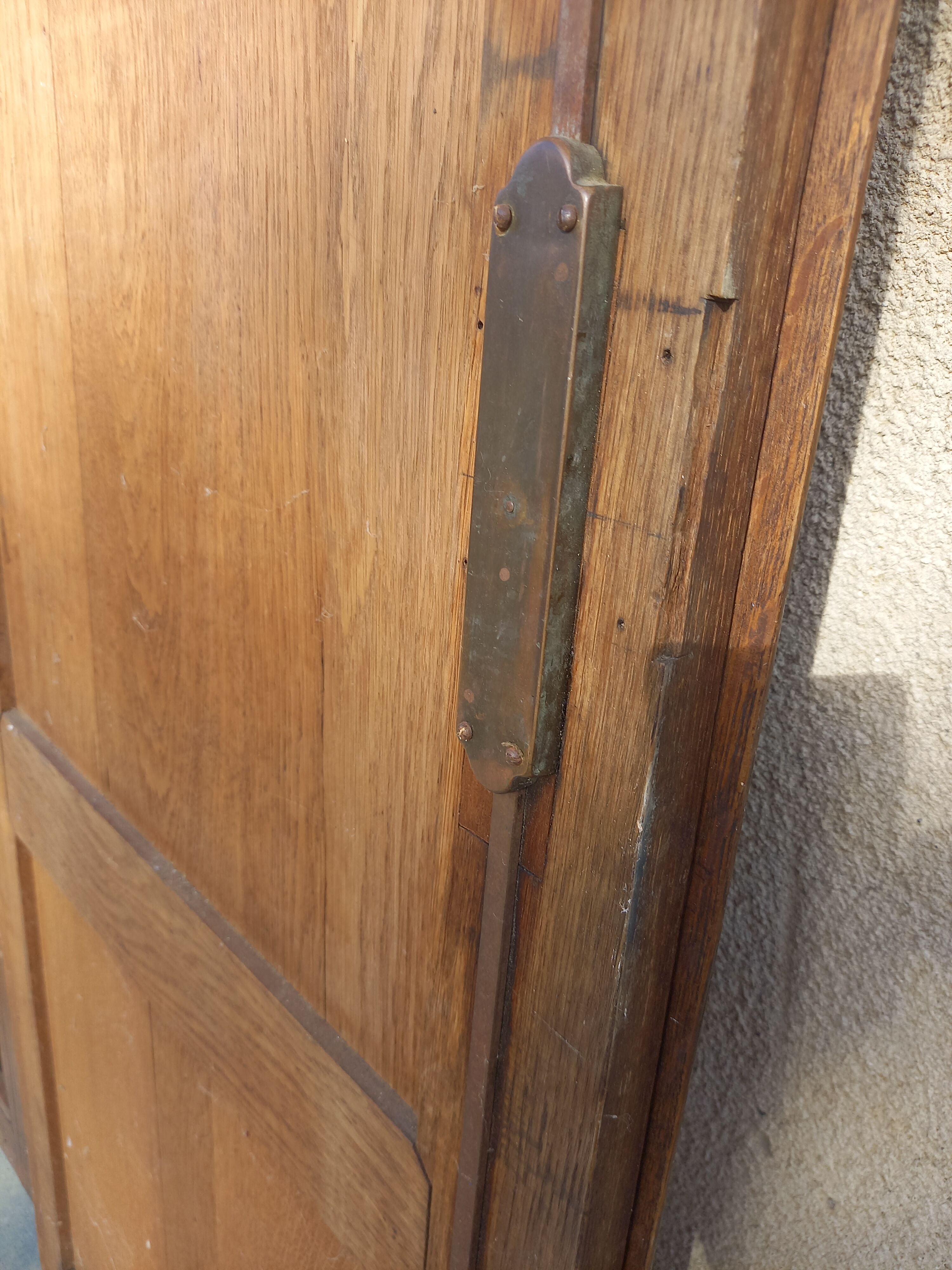 Paire de portes d'armoire en chêne