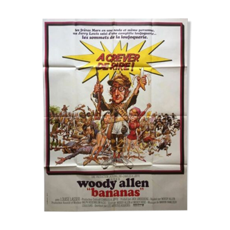 Affiche cinéma "Bananas" Woody Allen 120x160cm 1971
