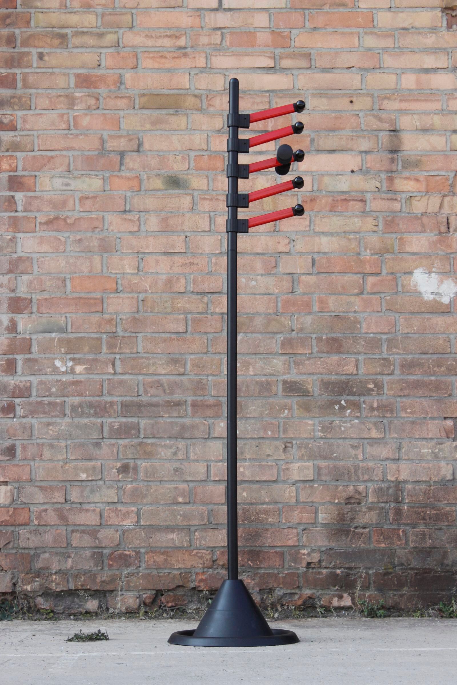 Porte manteau à patères modulables post moderne, 1980s