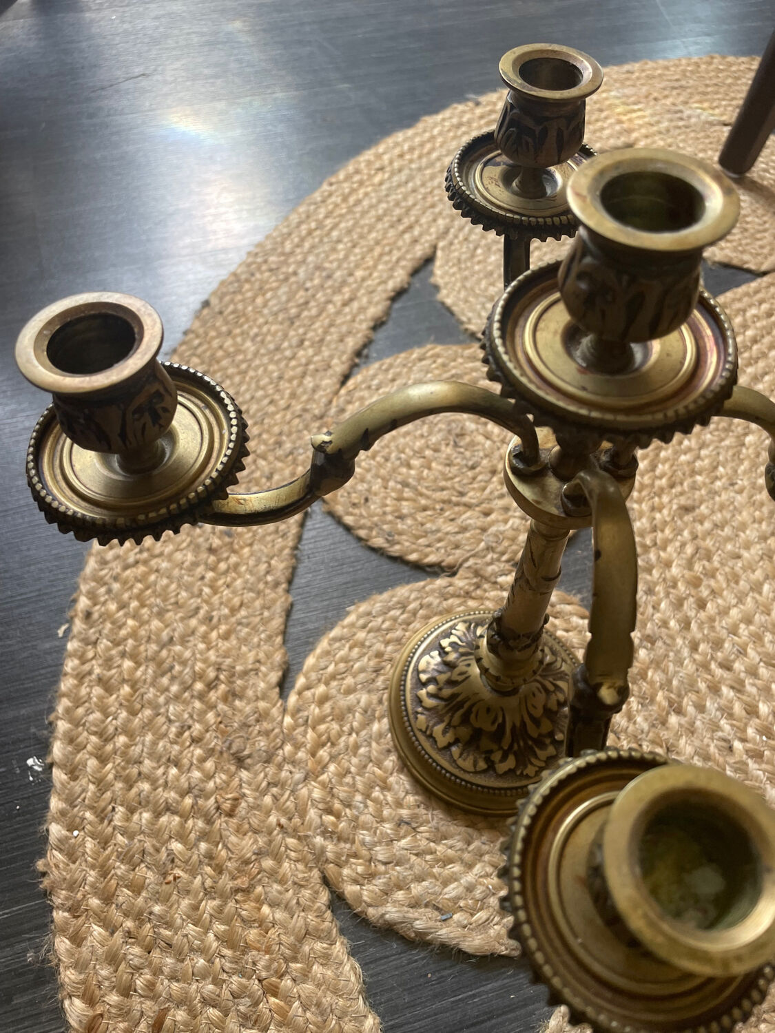 Bronze candlesticks 4 branches