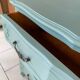 Commode style louis XV Verte