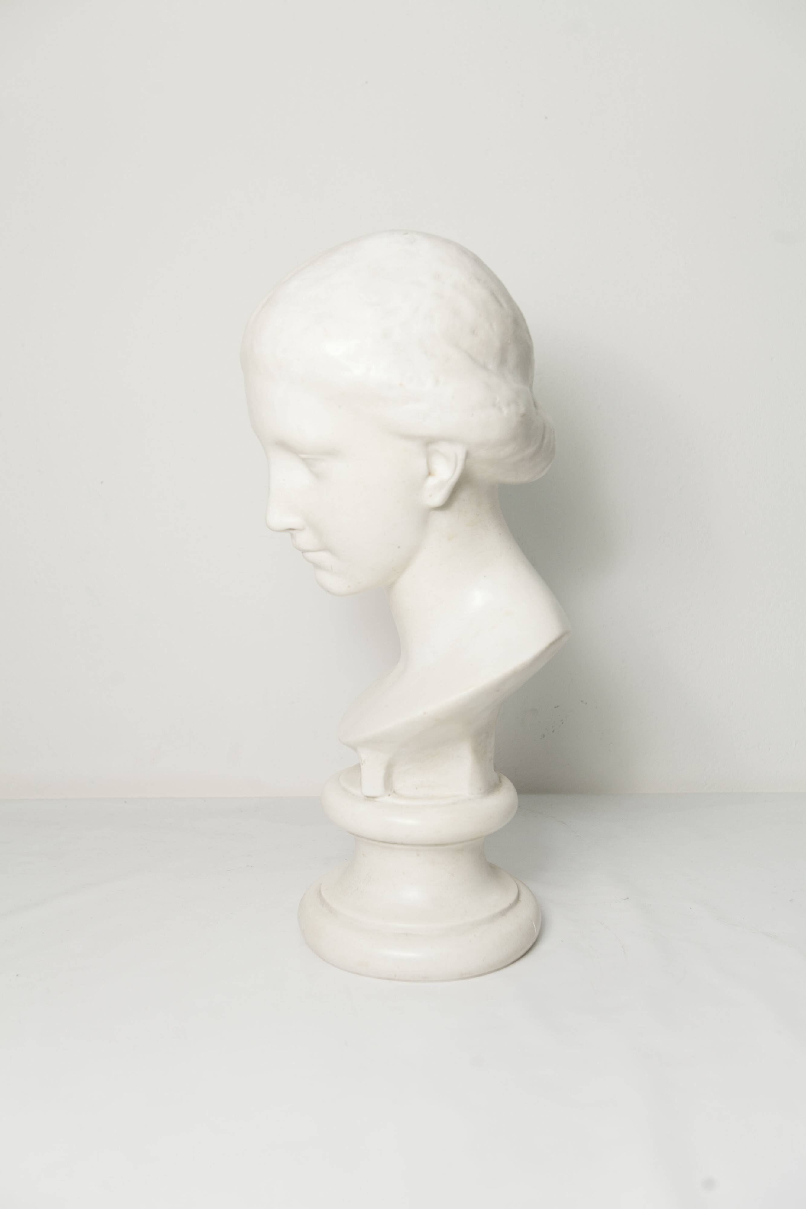 Buste femme en marbre 43cm musée Louvre 1445