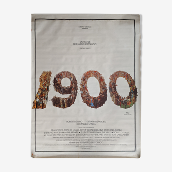Affiche de cinéma originale "1900" plastifiée 120x160cm