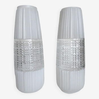 Lot de deux verres de lampe