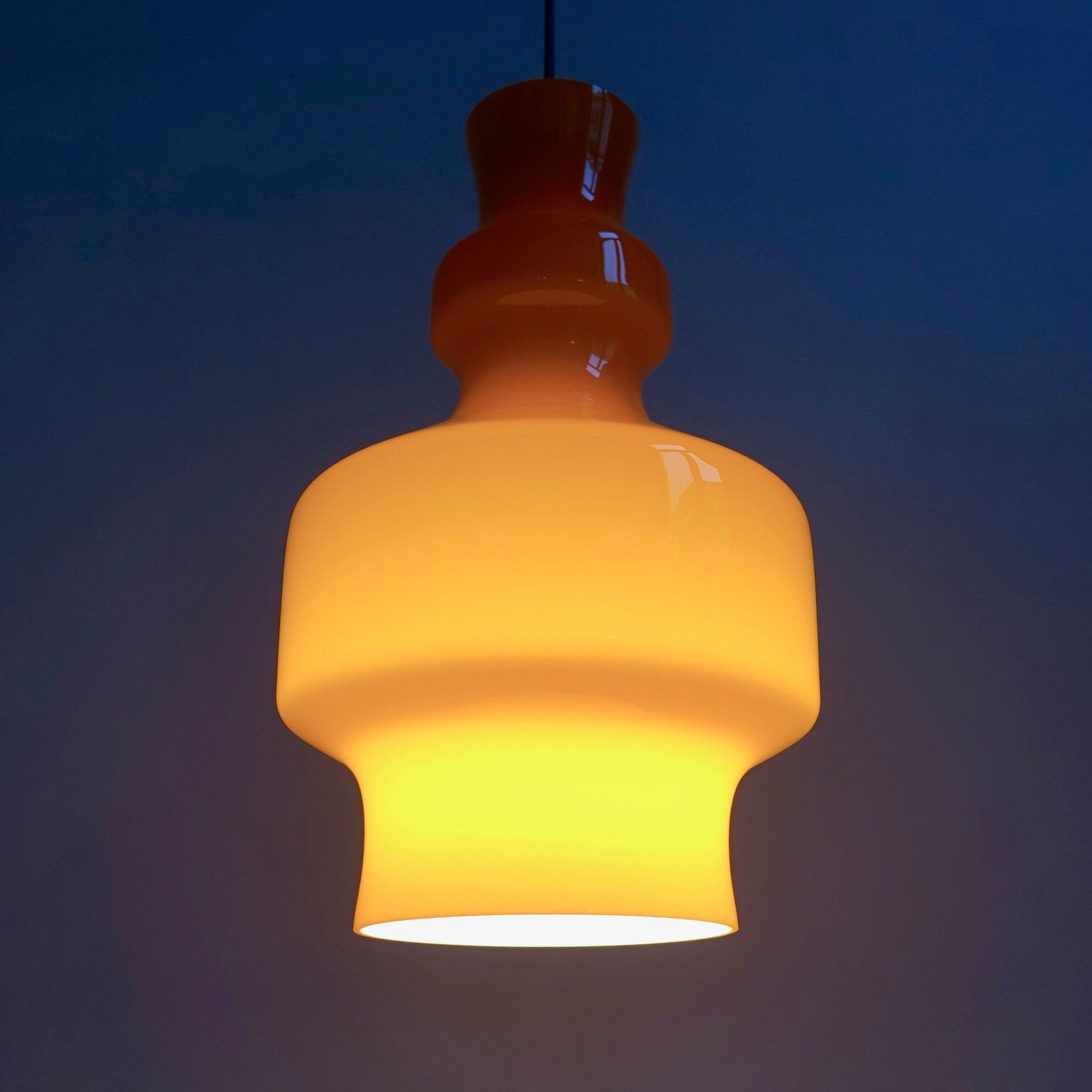 Opalin orange hanging lamp Raak Amsterdam