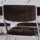 5 tubular chairs in suede and chrome by Roche Bobois, 1970.