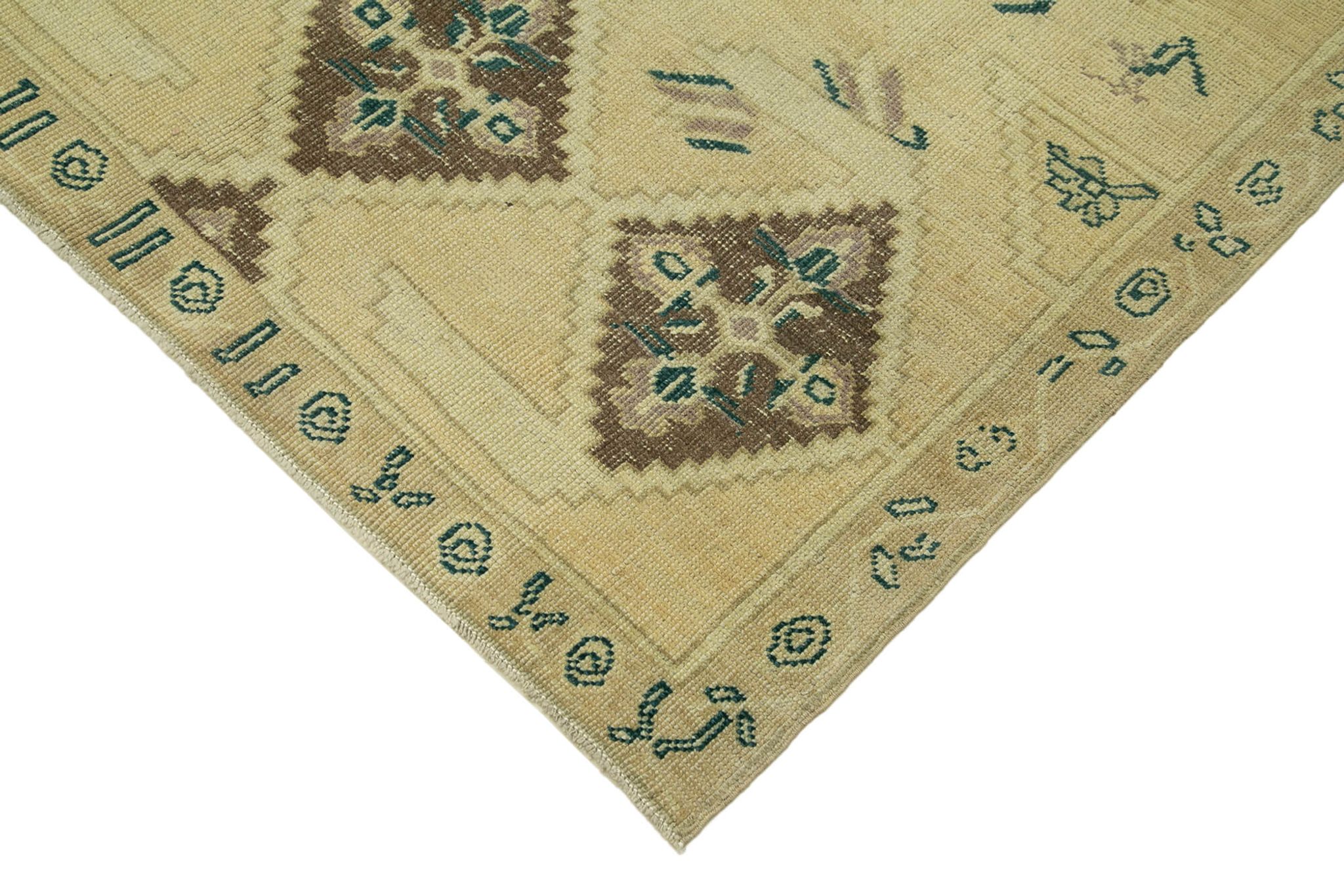 1960s handmade oriental beige rug 154 cm x 247 cm
