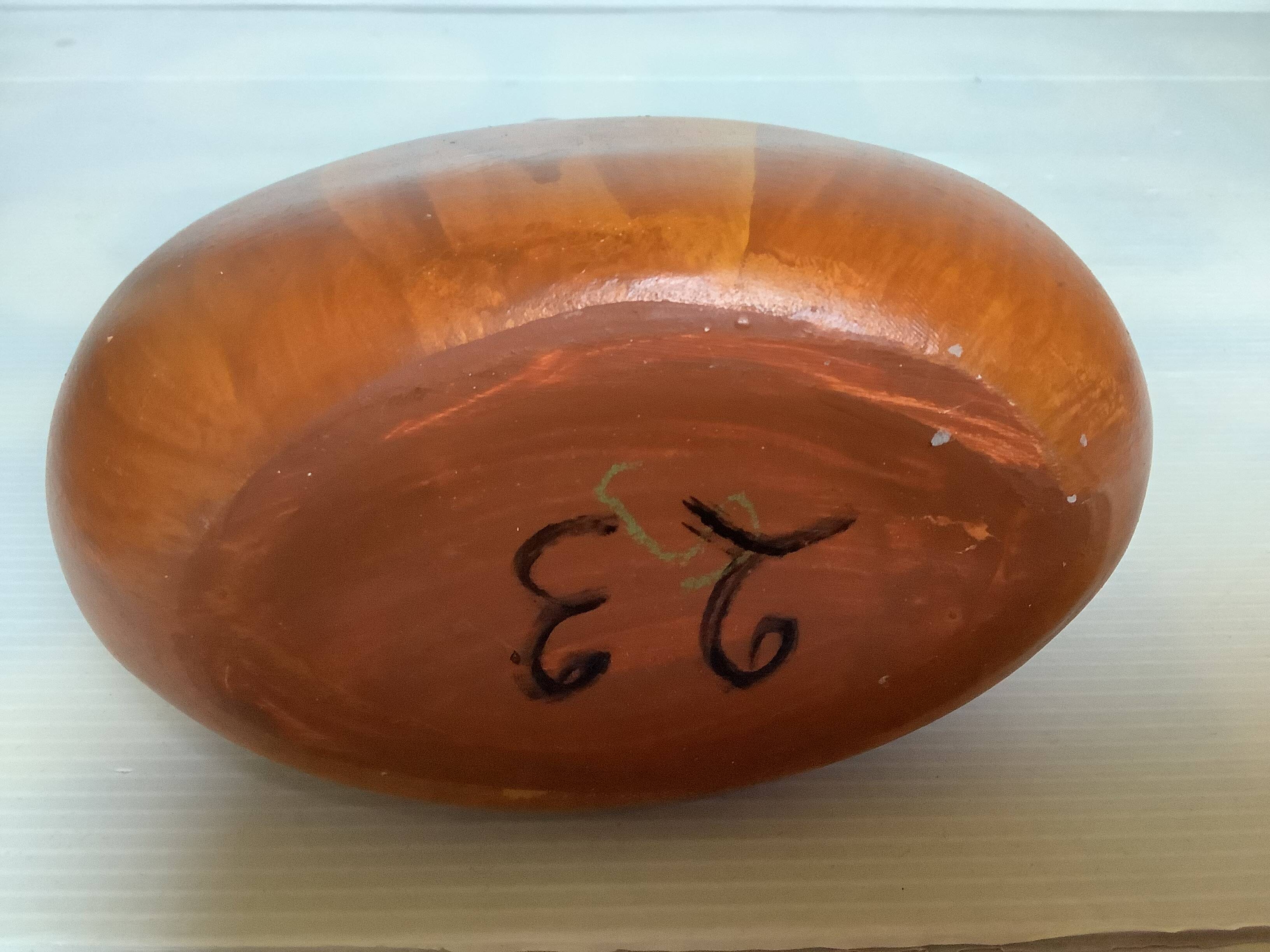 Imitation wood bottle vase