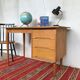 Bureau en chêne clair pieds fuseaux 1950/1960