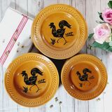 Set of plates of Gien decoration rooster