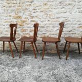 Mismatched bistro chairs