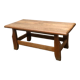 Brutalist oak coffee table, 1960s