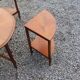 Coffee table nesting tables in cherry wood in classic style from the 60s/70s