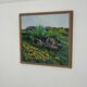 Huile sur toile suédoise – “fleurs” par lars "bjönni" andersson