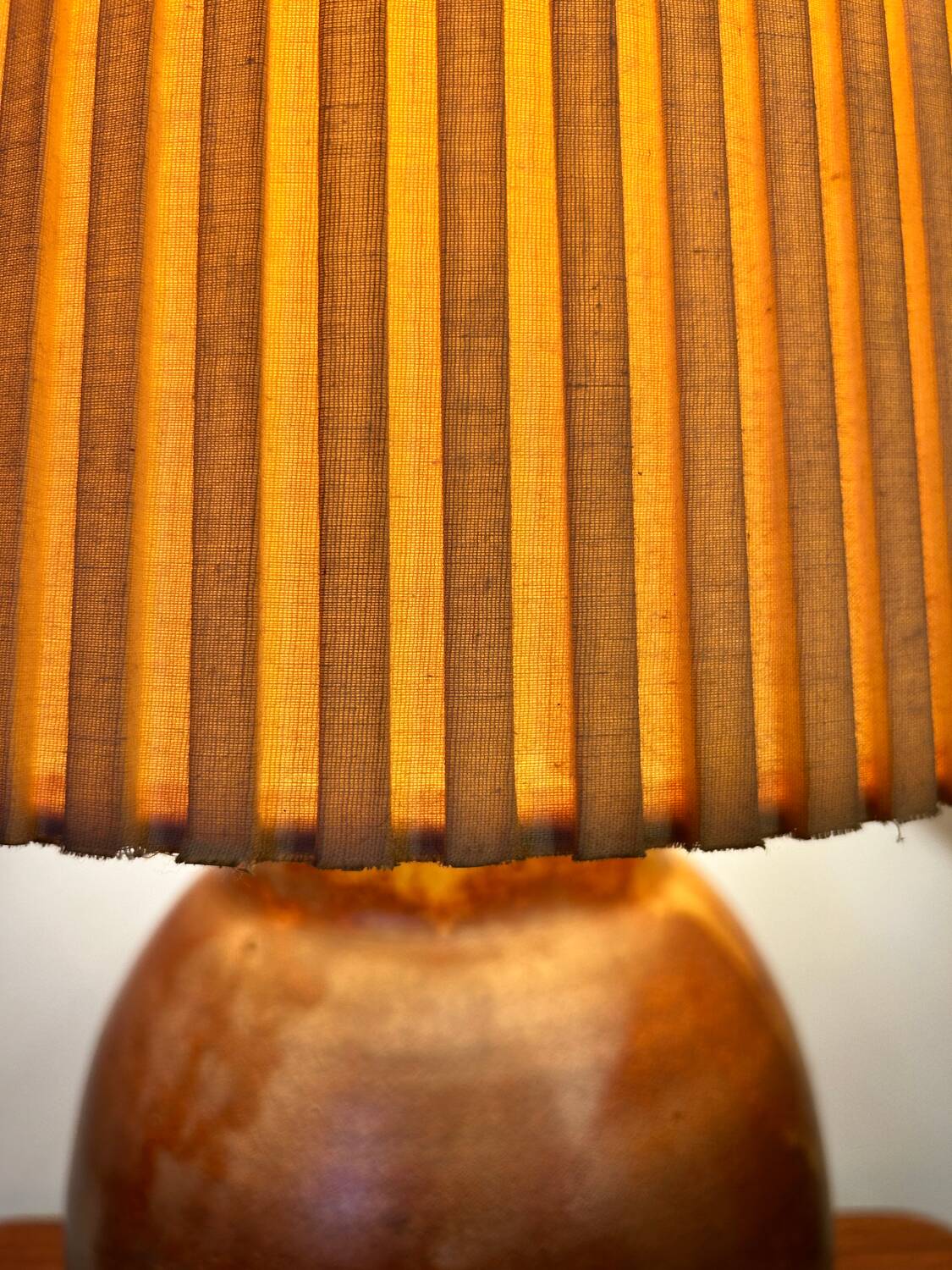 Large sandstone lamp from the 60s