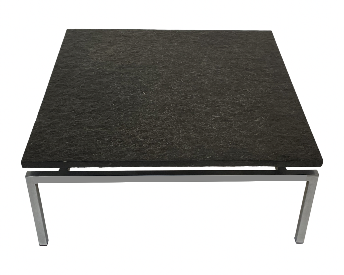 Vintage coffee table stone top frame steel 70's design