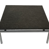 Vintage coffee table stone top frame steel 70's design