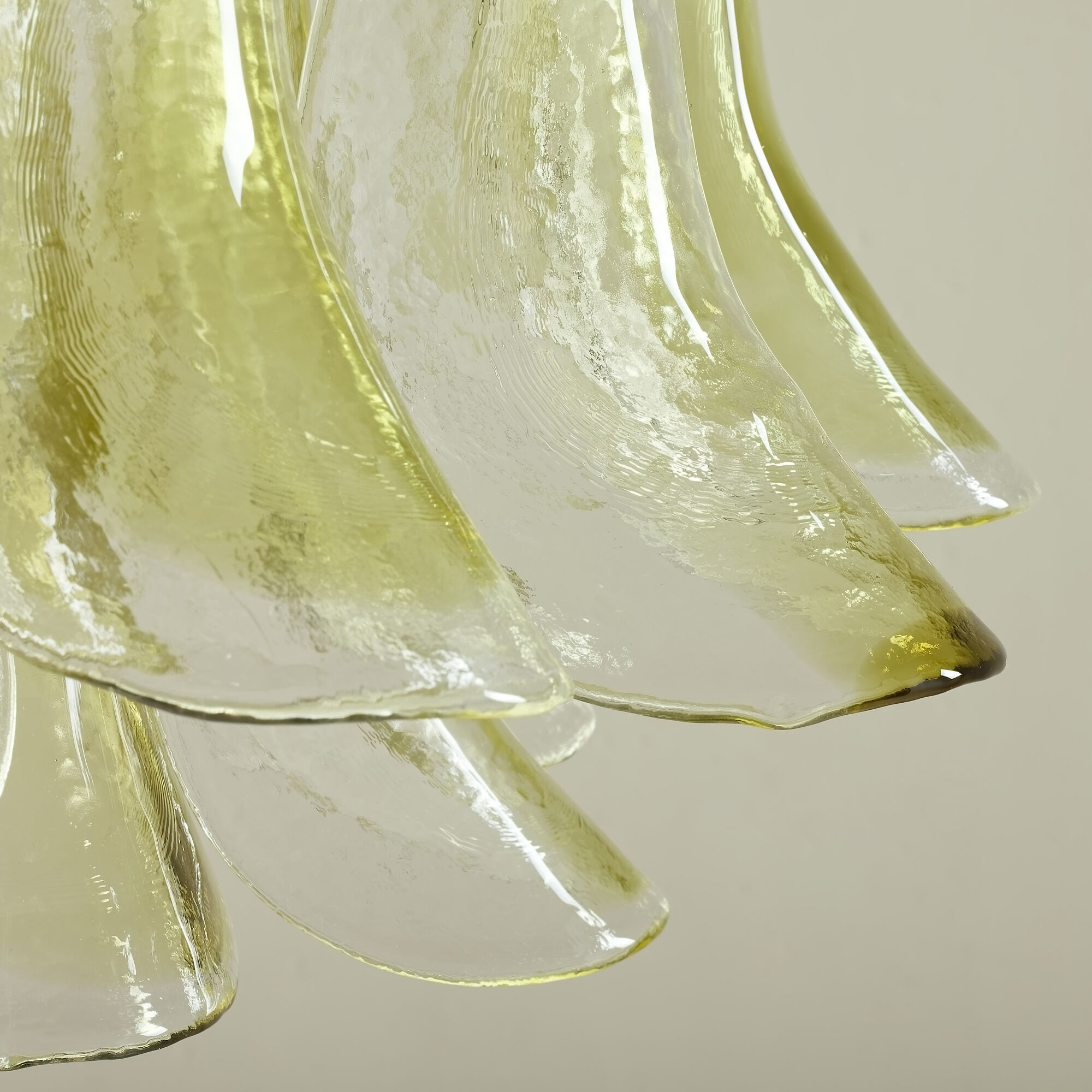 Chandelier en laiton et en verre de Murano La Murrina, années 1970