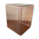 Cube plexiglass fumé, années 70