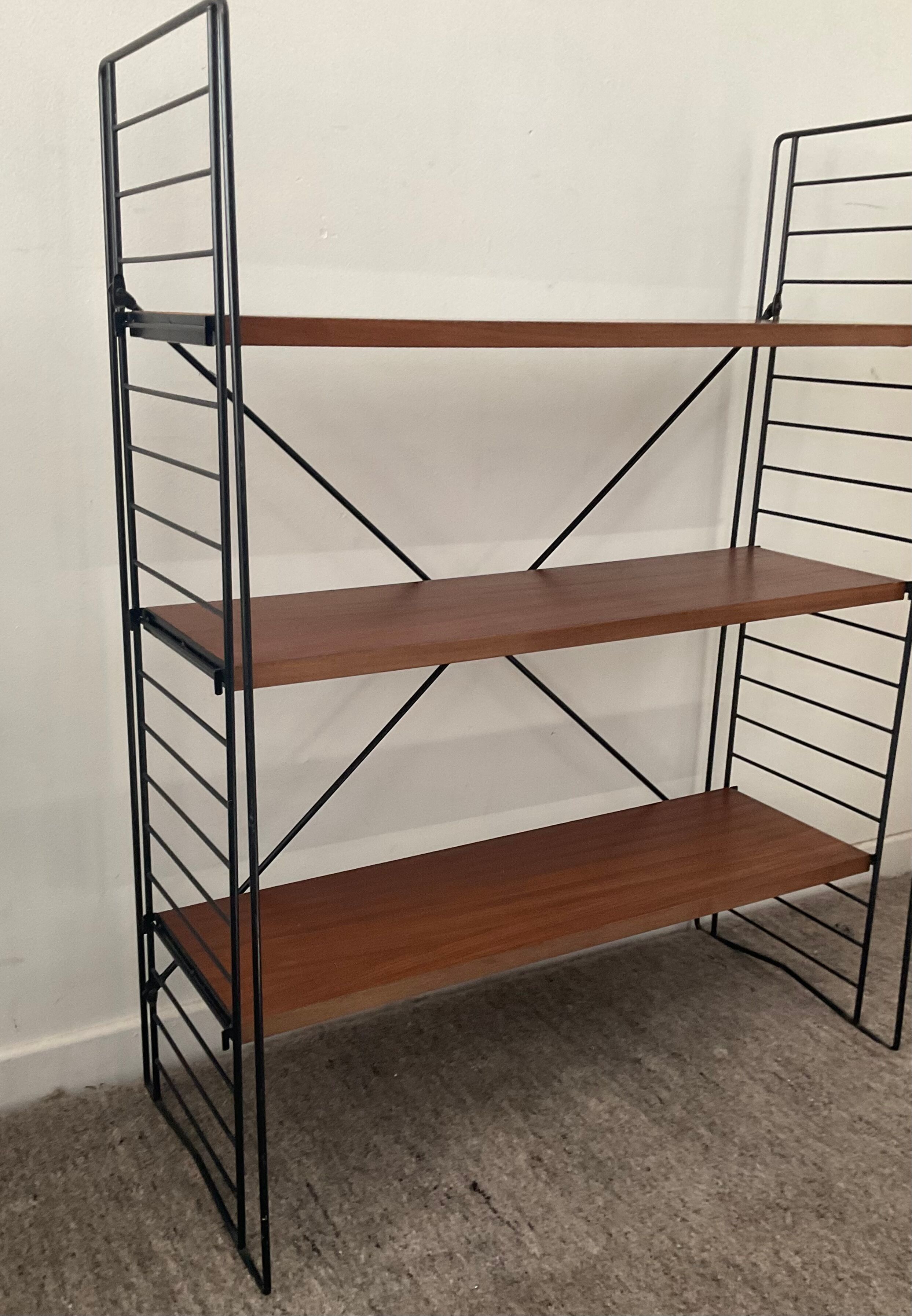 Tomado To.Decker shelf in teak and metal 50/60s
