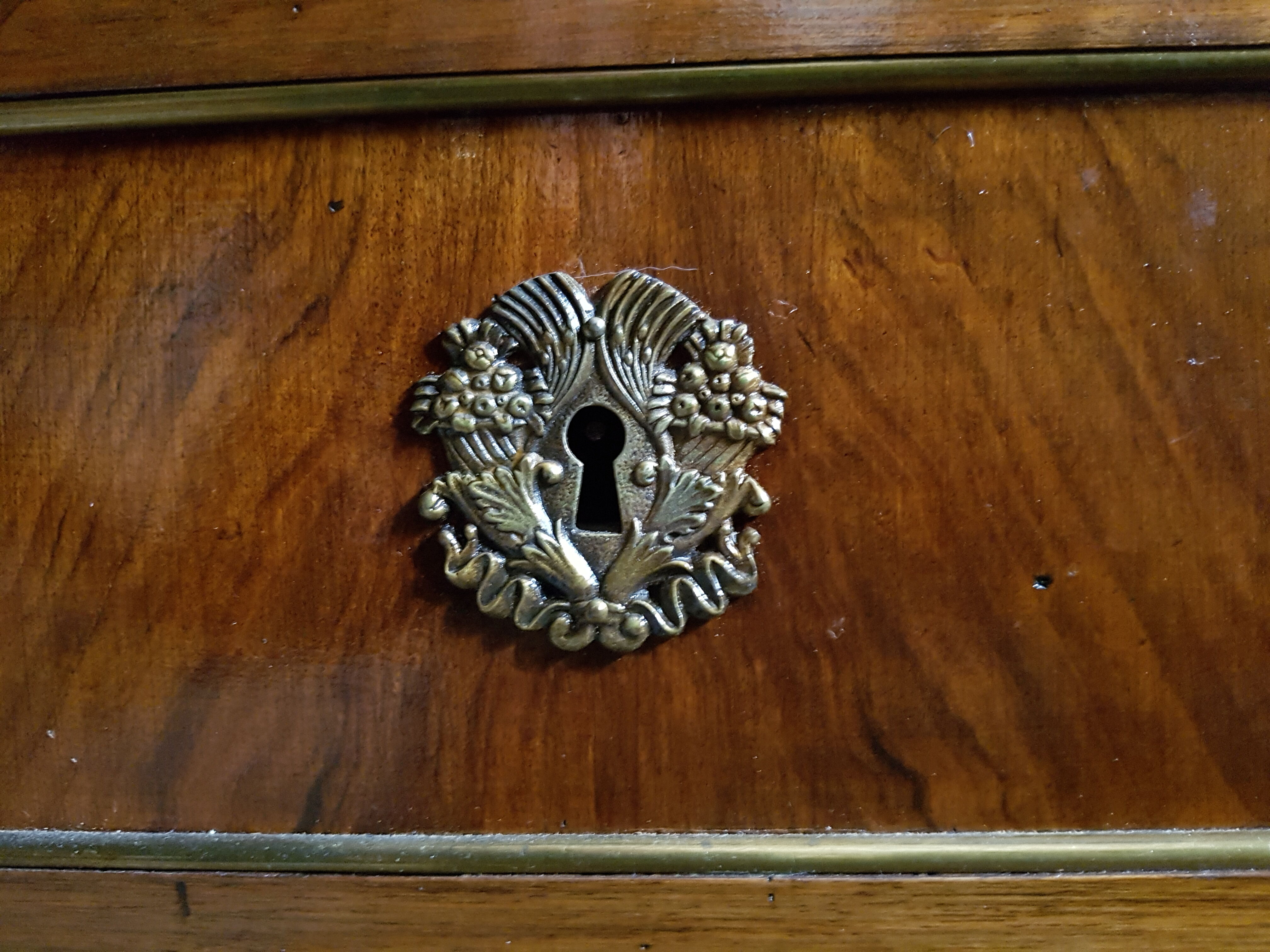 Chest of drawers louis XVI mahogany marble top