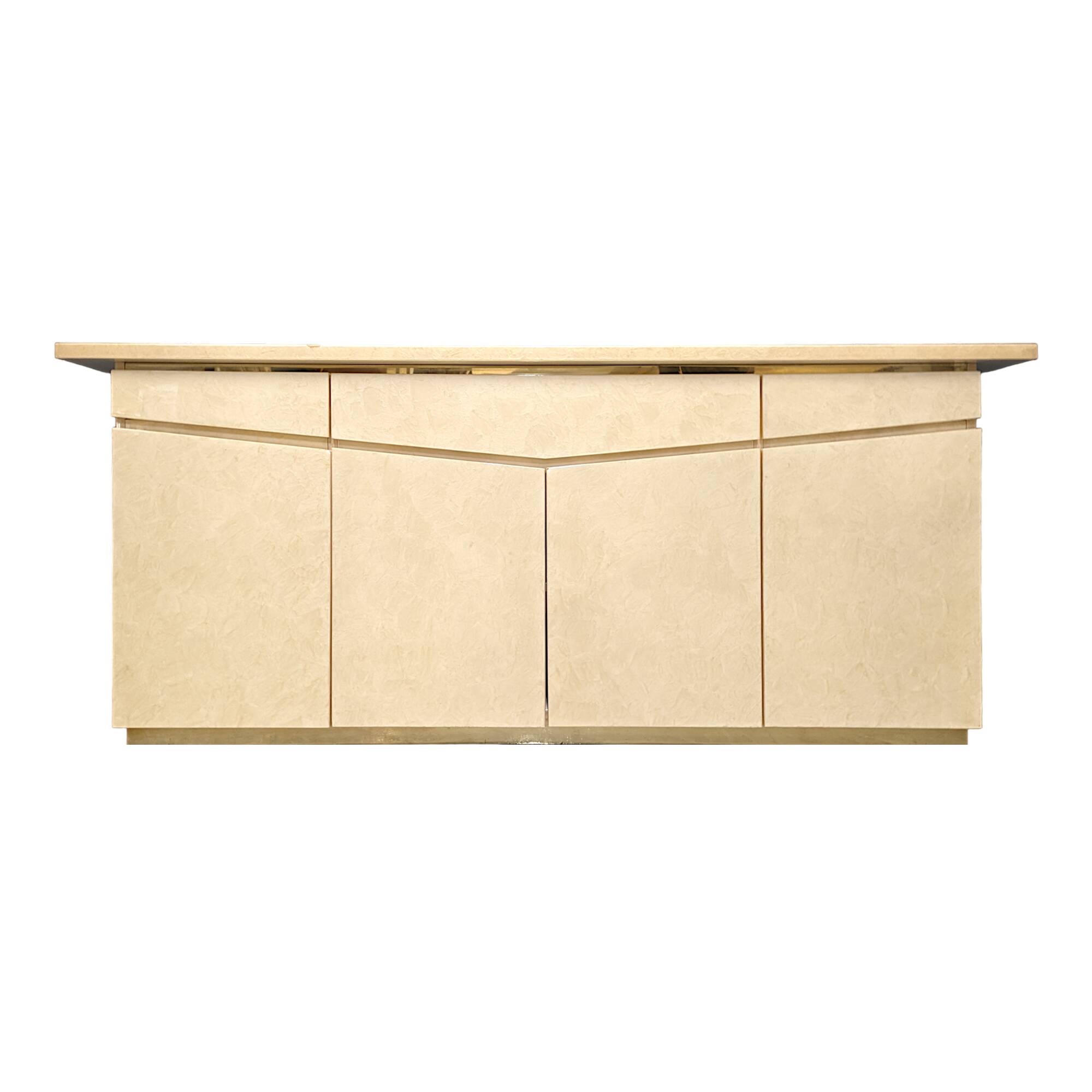 Buffet laqué blanc Eric Maville