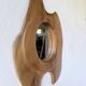 Miroir organique noyer 1960