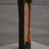Large wooden sculpture "Black Elegance" by Ole Wettergren, Denmark, 1990s.