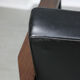 Vintage black bauhaus lounge armchair, 70s