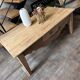 Table basse bois massif avec tiroir