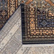 Tapis persan bleu et beige ANNA
