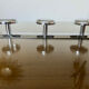 Coat rack in chromed metal 1970