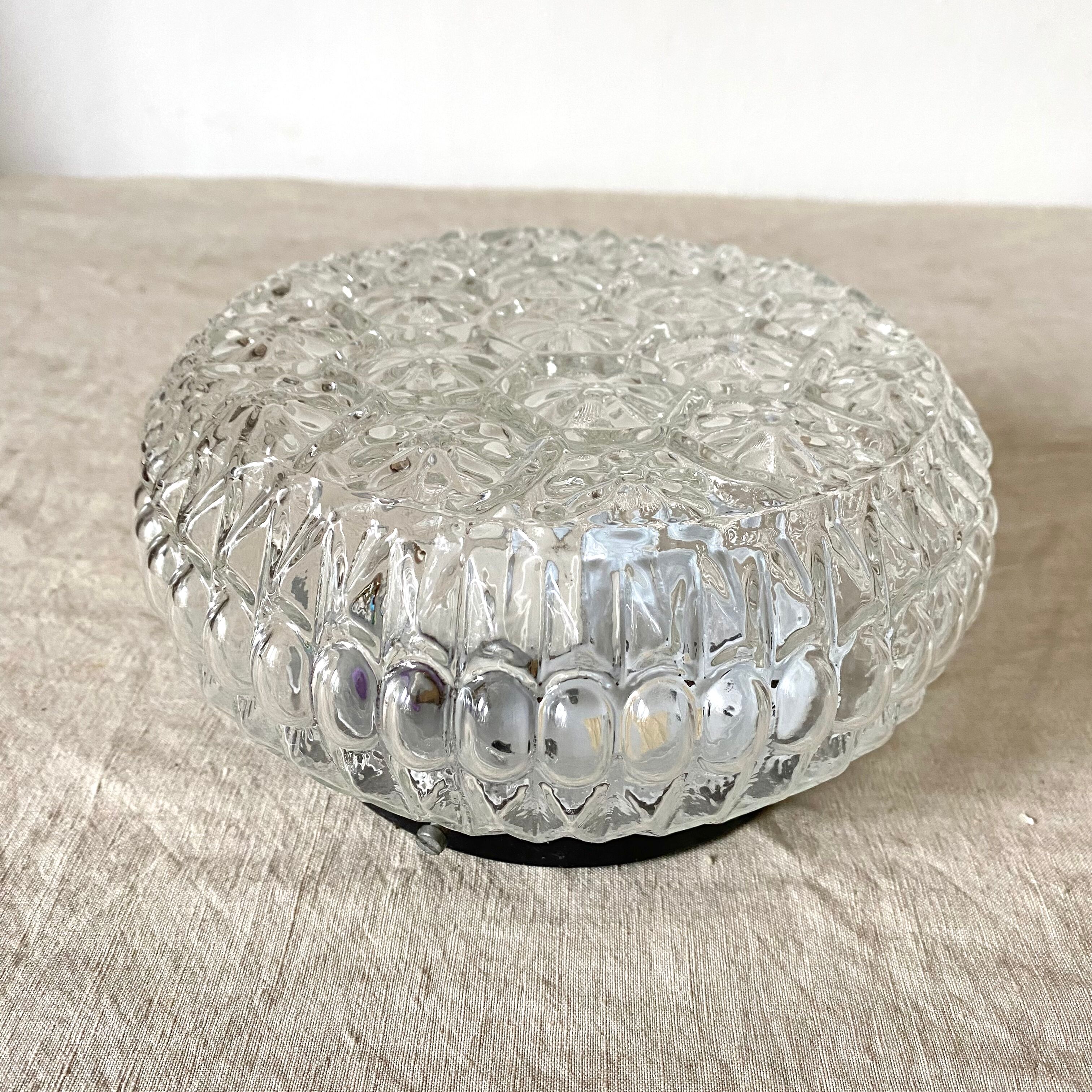 Vintage glass ceiling lamp