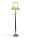 Lampadaire en acajou et laiton, années 1950